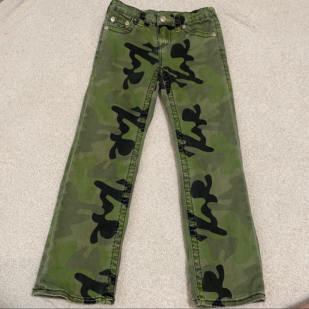 True Religion Camo Jeans, Size 7